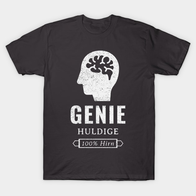 Genie, huldige, 100% Hirn T-Shirt by Pirino